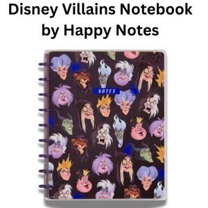 NEW Retired Disney Villains Happy Notes Notebook • Happy Planner Classic